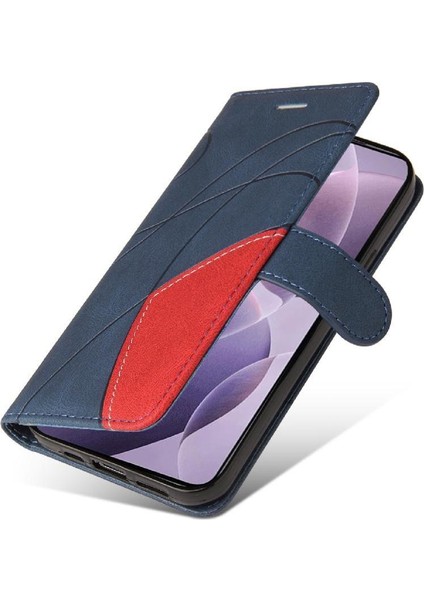 Xiaomi Poco F6 Pro Dikiş Renk Flip Folio Kitap Kickstand Için Flip Case (Yurt Dışından)