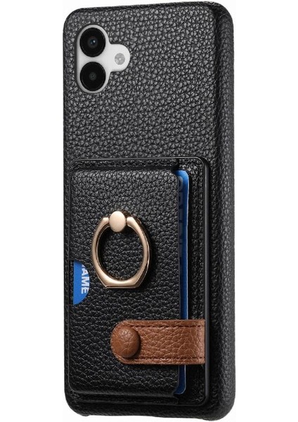 Samsung Galaxy A04 Halka Standı Kart Yuvaları Premium Dokulu Deri (Yurt Dışından) indirimleri