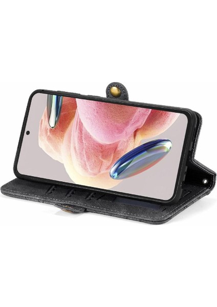 Xiaomi Redmi Not 12 Için Flip Case 4g Darbeye Deri Kılıf Kapak Çevirin (Yurt Dışından) modelleri