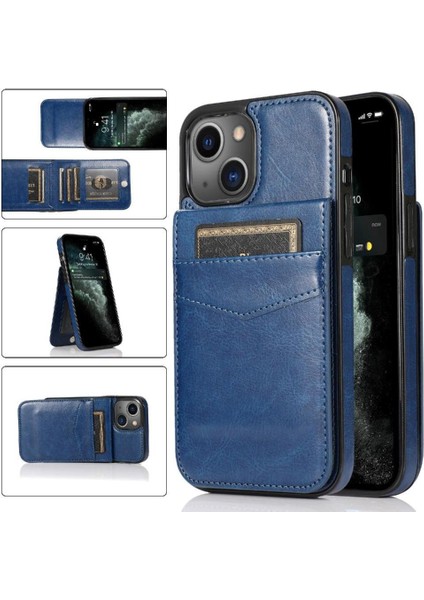 Kredi ile IPhone 13 Mini Premium Deri Çanta Cüzdan ile Uyumlu (Yurt Dışından)