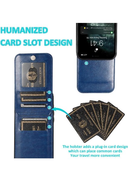 Kredi ile IPhone 13 Mini Premium Deri Çanta Cüzdan ile Uyumlu (Yurt Dışından)