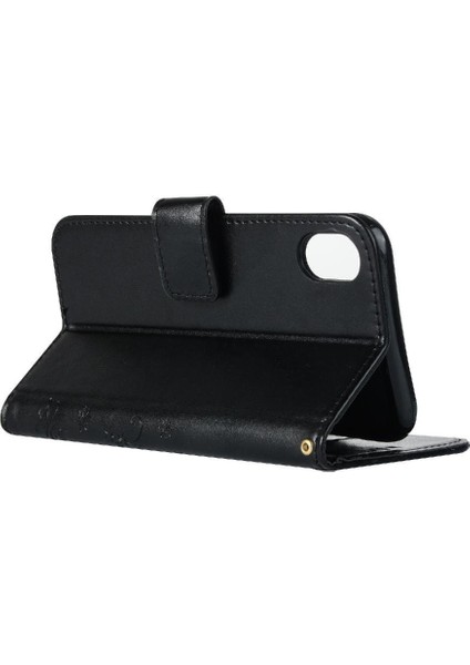 IPhone Xs Max Manyetik Kapatma Kickstand Pu Deri Bilek Için Filp Durumda (Yurt Dışından)