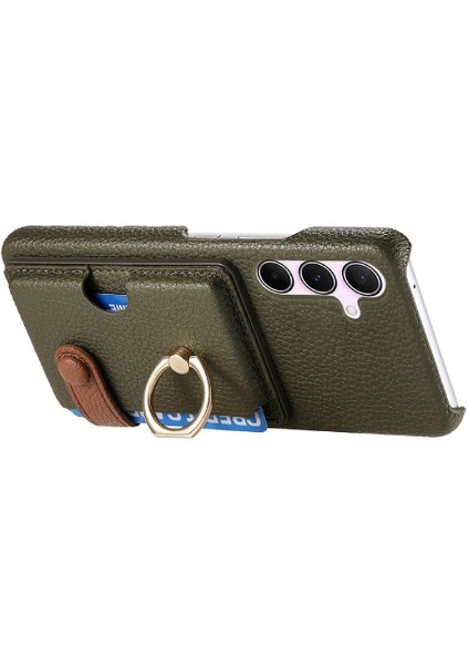 Samsung Galaxy Case 5g Halka Standı Premium Dokulu Deri Kart (Yurt Dışından) fiyatları