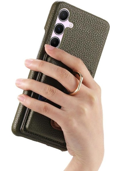 Samsung Galaxy Case 5g Halka Standı Premium Dokulu Deri Kart (Yurt Dışından) fırsatları