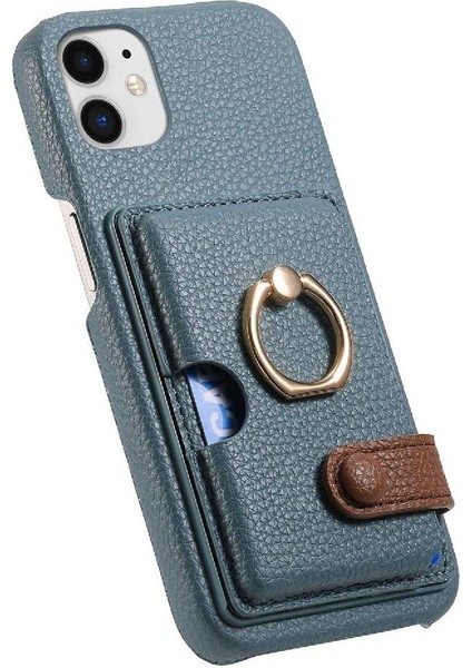 IPhone 12 Mini Kart Yuvaları Premium Dokulu Deri Halka Standı (Yurt Dışından) modelleri