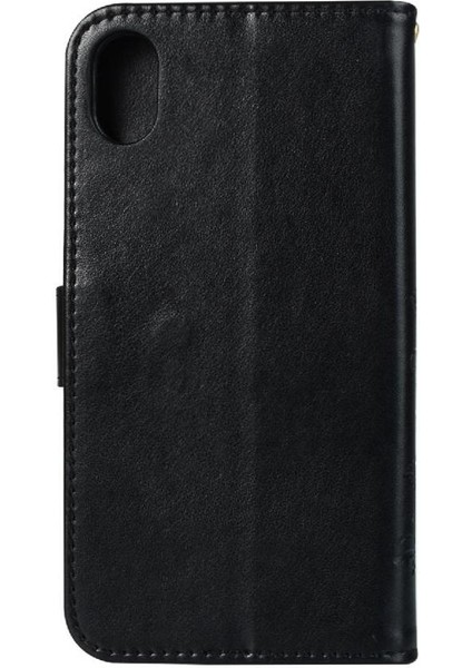 IPhone x Için Filp Durumda/xs Bilek Kayışı Manyetik Kapatma Pu Deri Kart (Yurt Dışından)