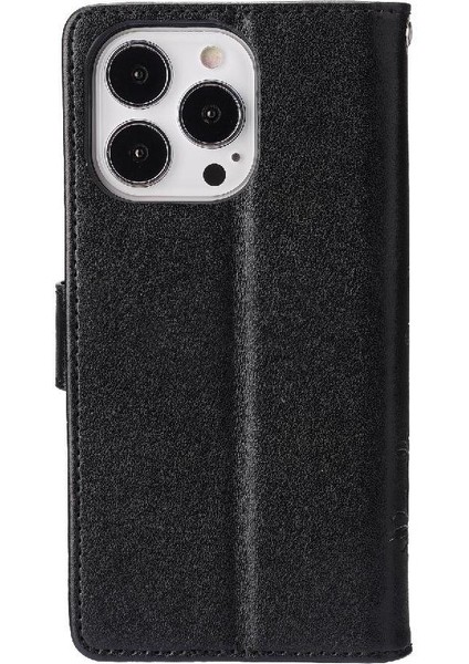 IPhone 15 Için Filp Durumda Pro Manyetik Kapatma Kart Tutucu Pu Deri Bilek (Yurt Dışından) modelleri