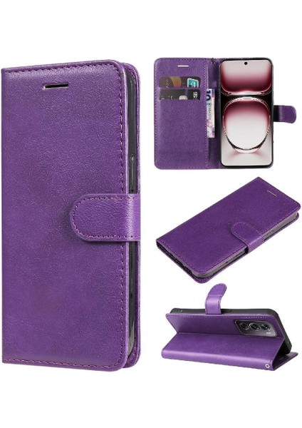 Oppo Oppo 12 Pro 5g Için Flip Case Kart Yuvası ile Deri Kılıf (Yurt Dışından)