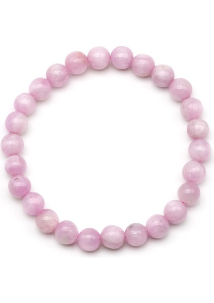 Kunzit Doğal Taş Bileklik 7 mm Küre Kesim fiyatları