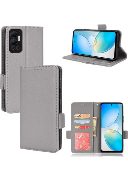 Infinix Sıcak 12 Manyetik Yan Toka Cüzdan Pu Deri Kart Yuvaları Için Kılıf (Yurt Dışından)