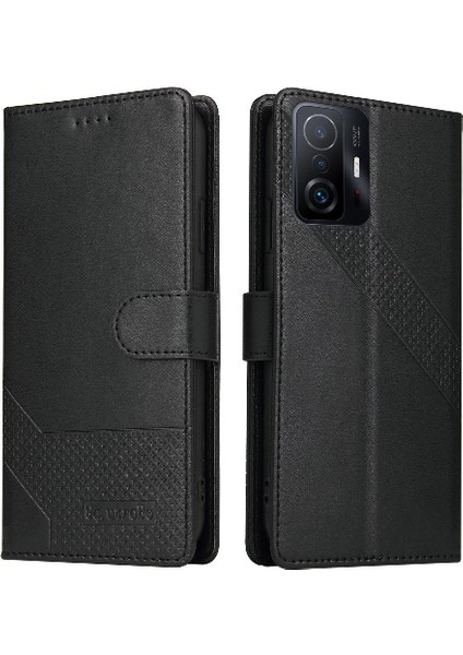 Xiaomi 11T/11T Pro 4 Köşe Koruma Üç Kart Yuvaları Için Flip Case (Yurt Dışından)