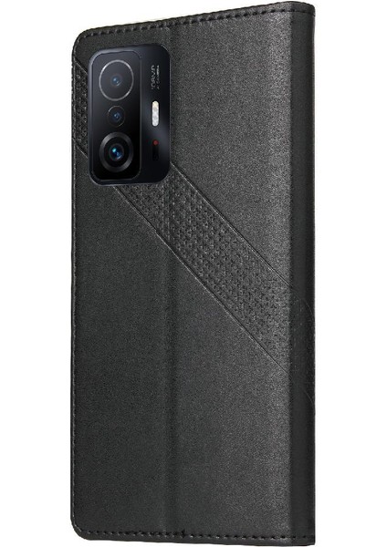 Xiaomi 11T/11T Pro 4 Köşe Koruma Üç Kart Yuvaları Için Flip Case (Yurt Dışından)
