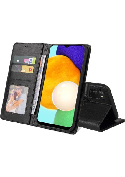 Samsung Galaxy A03S 4 Köşe Koruma Üç Kart Yuvaları Için Flip Case (Yurt Dışından)