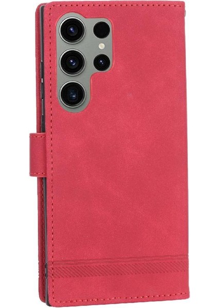 Samsung Galaxy S23 Ultra Bileklik Manyetik Kapatma Nakit Için Flip Case (Yurt Dışından)