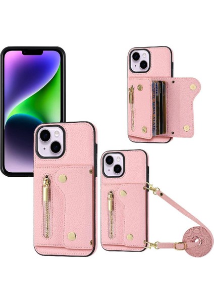 IPhone 14 Için Kılıf Pro Max Hafif Büyük Kapasiteli Uzun Kayış Kartı (Yurt Dışından)