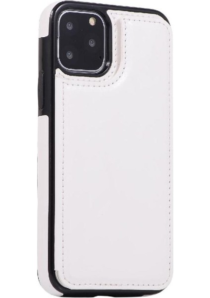 Kart Tutucu Kickstand ile IPhone 11 Pro Max Pu Deri Için Cüzdan Kılıf (Yurt Dışından) modelleri
