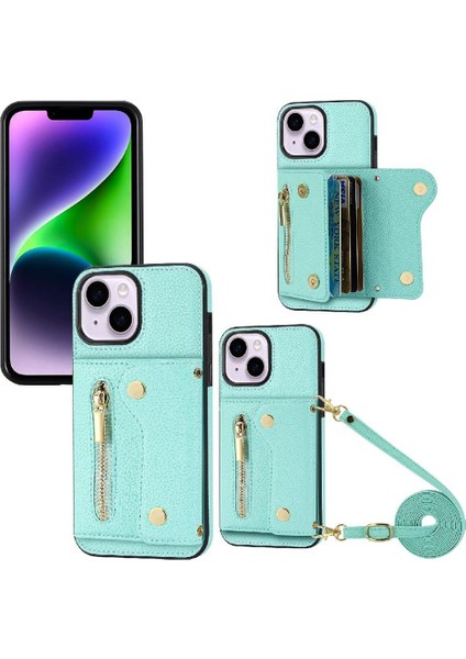 IPhone 14 Için Kılıf Pro Max Hafif Büyük Kapasiteli Uzun Kayış Kartı (Yurt Dışından)