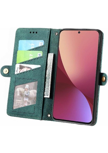 Xiaomi 12 Pro Flip Kapak Için Flip Case Basit Iş Deri Kılıf Cüzdan (Yurt Dışından) fırsatları