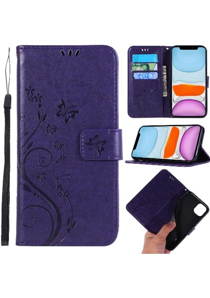 IPhone 12 Mini Pu Deri Kart Tutucu Kickstand Manyetik Için Filp Durumda (Yurt Dışından)