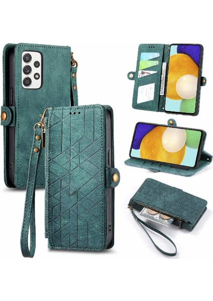 Samsung Galaxy Için Flip Case A52S 5g Darbeye Kapak Kapak Basit Cüzdan (Yurt Dışından)