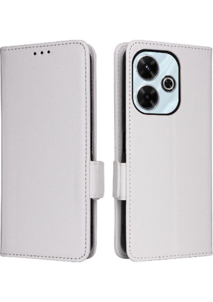 Xıaomı Poco M6 4g Manyetik Yan Toka Cüzdan Pu Deri Için Flip Case (Yurt Dışından)