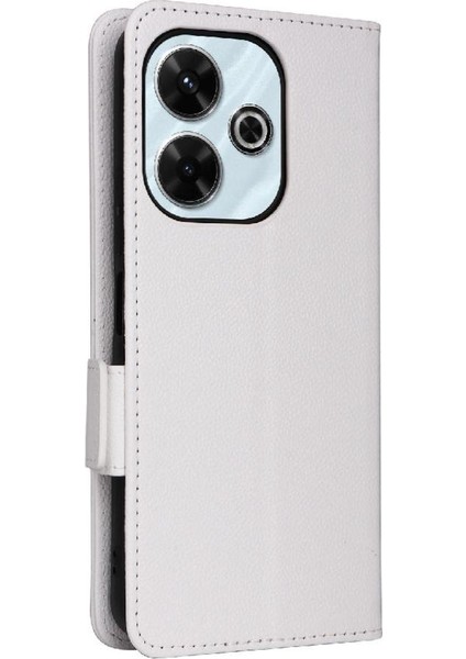 Xıaomı Poco M6 4g Manyetik Yan Toka Cüzdan Pu Deri Için Flip Case (Yurt Dışından)