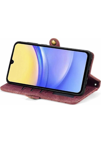 Samsung Galaxy A15 Için Flip Case 4g/5g Flip Kapak Basit Iş Cüzdan (Yurt Dışından) modelleri