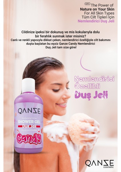 Candy Nemlendirici Duş Jeli – Yoğun Temizleme ve Ferahlatıcı Eşsiz Çiçeksi Kokulu – Vs Bombshell 250 ml