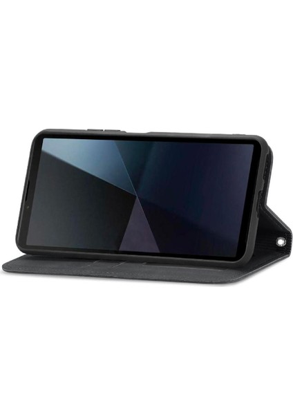 Sony Xperia 10 Vı Için Flip Case Cüzdan Basit Iş Deri Kılıf Flip (Yurt Dışından) indirimleri