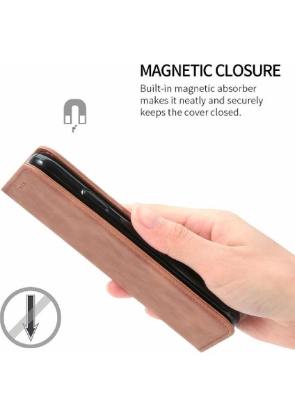 Sony Xperia 10 Vı Için Flip Case Cüzdan Basit Iş Deri Kılıf Flip (Yurt Dışından) modelleri