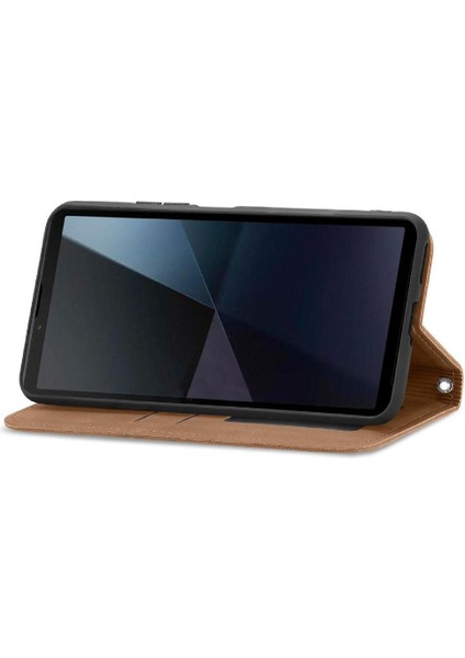 Sony Xperia 10 Vı Için Flip Case Cüzdan Basit Iş Deri Kılıf Flip (Yurt Dışından) indirimleri