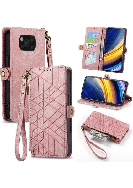Xiaomi Poco X3 Pro Için Flip Case Basit Iş Kapak Çevirin Cüzdan Deri (Yurt Dışından)