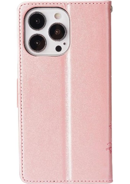 IPhone 15 Için Filp Durumda Pro Manyetik Kapatma Kart Tutucu Pu Deri Bilek (Yurt Dışından) fırsatları