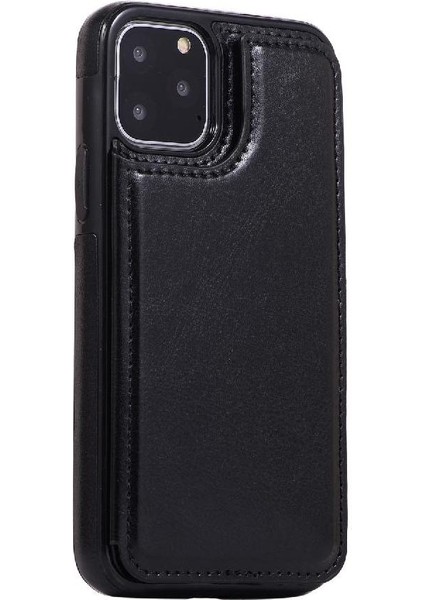Kart Tutucu Kickstand ile IPhone 11 Pro Max Pu Deri Için Cüzdan Kılıf (Yurt Dışından) modelleri