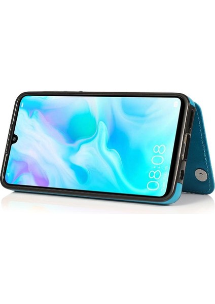 Huawei P30 Lite Flip Darbeye Dayanıklı Desen Için Kart Tutucu Kılıf ile Cüzdan (Yurt Dışından)
