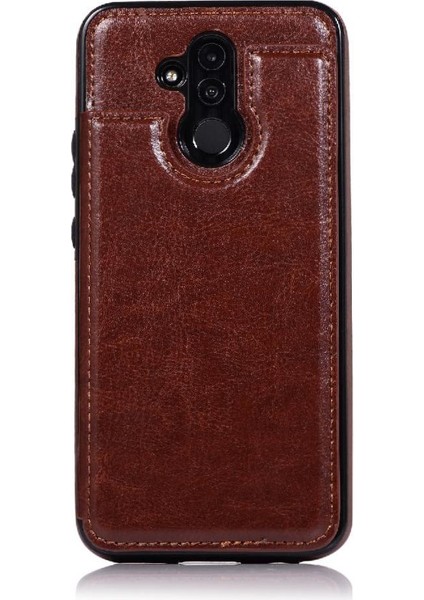 Cüzdan Kılıf Huawei Mate 20 Lite Için Kickstand Pu Deri Kart Yuvaları Çift (Yurt Dışından)