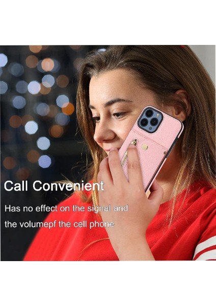 IPhone 13 Için Kılıf Pro Uzun Kayış Büyük Kapasiteli Mini Sırt Çantası Kart Yuvaları (Yurt Dışından)