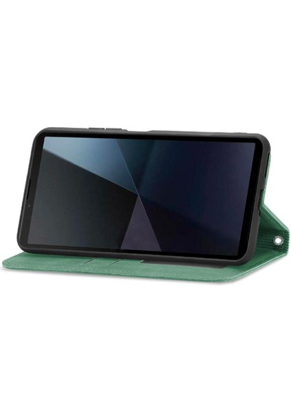 Sony Xperia 10 Vı Için Flip Case Cüzdan Basit Iş Deri Kılıf Flip (Yurt Dışından) modelleri