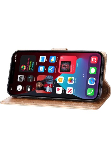IPhone 15 Için Filp Durumda Pro Manyetik Kapatma Kart Tutucu Pu Deri Bilek (Yurt Dışından) indirimleri