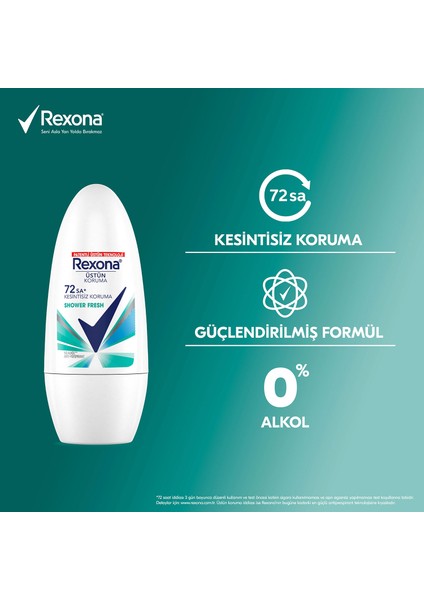 Kadın Sprey Deodorant Shower Fresh 72 Saat Kesintisiz Üstün Koruma 150 ml + Kadın Roll On Dedororant 50 ml modelleri