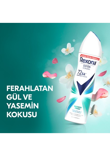 Kadın Sprey Deodorant Shower Fresh 72 Saat Kesintisiz Üstün Koruma 150 ml + Kadın Roll On Dedororant 50 ml
