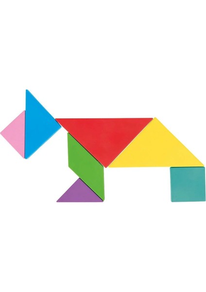 03 569 Ahşap Manyetik Tangram -Pilsan Oyuncak