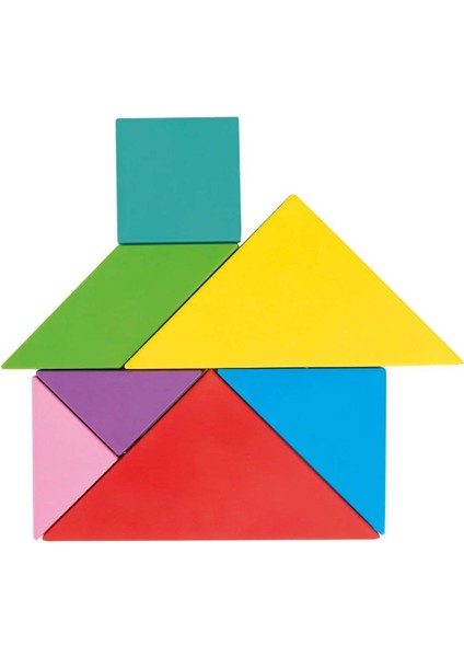03 569 Ahşap Manyetik Tangram -Pilsan Oyuncak