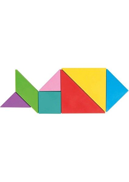 03 569 Ahşap Manyetik Tangram -Pilsan Oyuncak