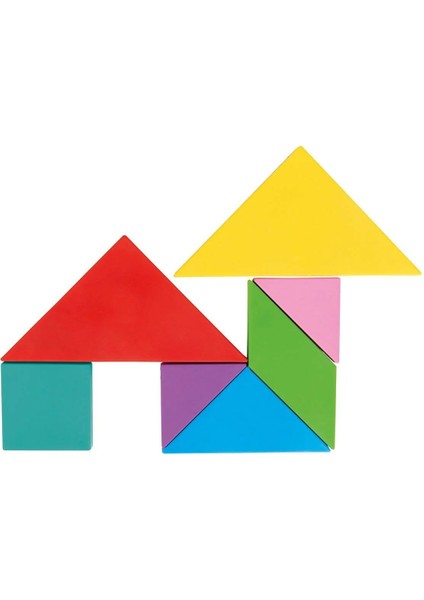 03 569 Ahşap Manyetik Tangram -Pilsan Oyuncak