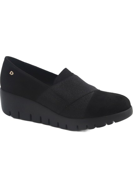 Kadın Sneaker ( Günlük) 952565DS Donna Serena 2565 Ds Camoscio Nero