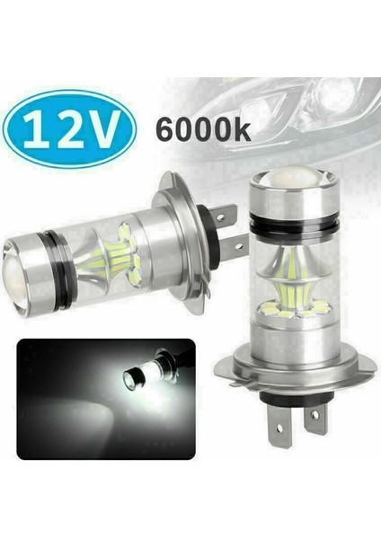 2 Adet H7 Araba Lambası Fren Led Dönüş Sinyali Ters Işık Sis Işık Günışığı Meclisi 100W 12V Araba Sürüş Ampul Beyaz (Yurt Dışından) modelleri