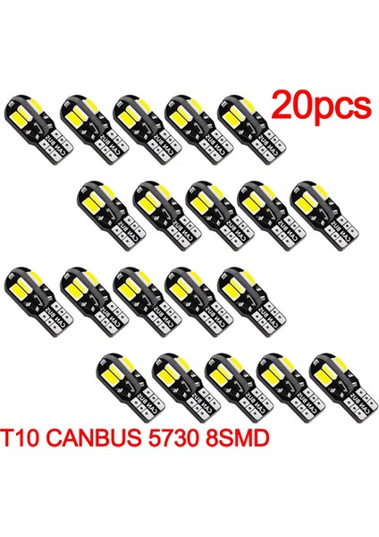 10 Adet Beyaz Pcs Led Araba Iç Ampul Canbus Hatasız T10 Beyaz Smd Led 12V Araba Yan Kama Işık Beyaz Lamba Oto Ampul Araba Tarzı (Yurt Dışından) fiyatları