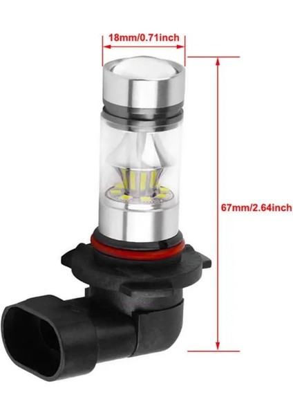 6000 K Stili 6000K Soğuk Beyaz 2323 Led Sürüş Ampul Drl Gündüz Çalışan Işık Araba Sis Lambası Hb3 100W 6000K Süper Beyaz Sis Lambası (Yurt Dışından) fırsatları