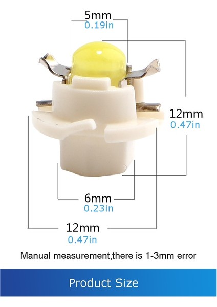 Yeşil T5 B8.4D Led Ampuller Cob 1Smd Gösterge Panosu Yan Gösterge Işıkları Led Küme Gösterge Işığı 12V Iç Işık (Yurt Dışından) fırsatları